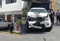 Áncash: Camioneta impacta contra fachada de inmueble y chofer fuga
