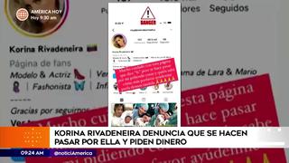 Korina Rivadeneira: Modelo avisa a sus seguidores que se hacen pasar por ella para pedir dinero o canjes