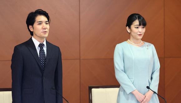 Kei Komuro le propuso matrimonio a la ahora exprincesa Mako en el 2017 (Foto: AFP)