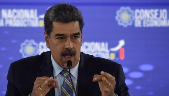 Nicolás Maduro arremetió contra el canal DW.  (Foto: Miguel ZAMBRANO / AFP)