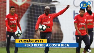 Perú con equipo listo para recibir a Costa Rica