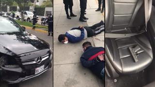 Surco: Policía capturó a tres delincuentes que iniciaron balacera tras una espectacular persecución