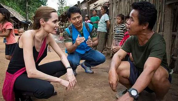 Angelina Jolie muestra delgadez extrema en visita a Tailandia. (Internet)