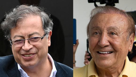 Gustavo Petro (izquierda) y Rodolfo Hernández irán a la segunda vuelta presidencial en Colombia. (JUAN BARRETO / AFP / NATALIA ORTIZ MANTILLA / BLOOMBERG).