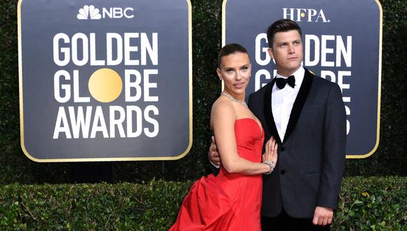 Scarlett Johansson y Colin Jost mantuvieron un noviazgo de dos años y se comprometieron en el 2019. (Foto: Valerie Macon / AFP)