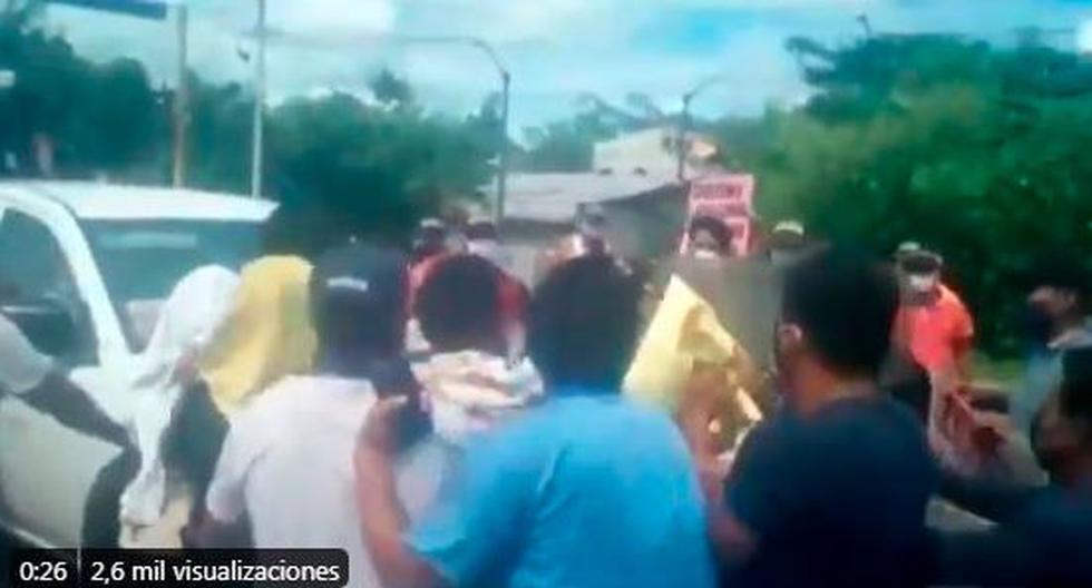 Airados reclamos contra ministro de Salud en Iquitos. (Captura/Canal N)