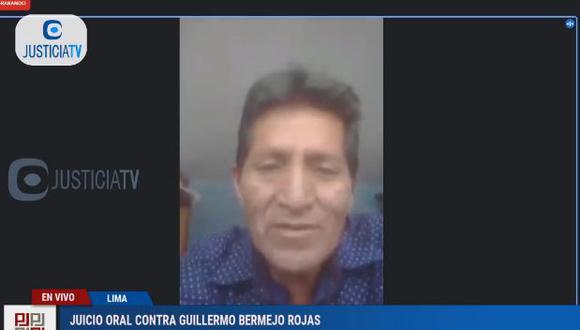 Guillermo Bermejo presentó como testigo a cocalero sentenciado por tráfico ilícito de drogas. (Justicia TV)
