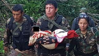 El desgarrador llanto de una policía tras rescatar a bebé raptada en Satipo [VIDEO]