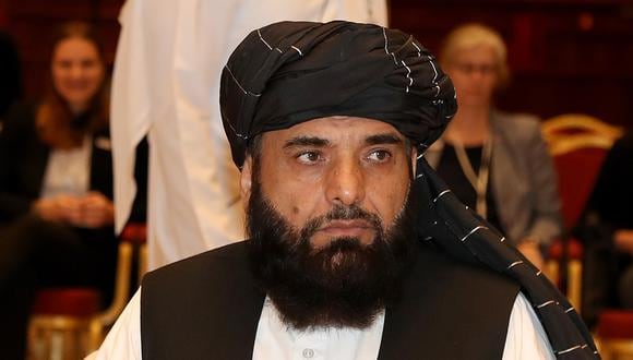 Suhail Shaheen, vocero talibán en Doha, quien reveló de la existencia de un acuerdo con Estados Unidos. (Foto: AFP)