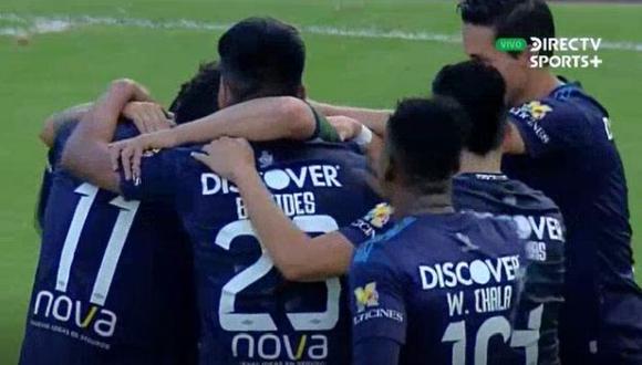 Melgar recibió tres goles en el primer tiempo del duelo ante Universidad Católica de Ecuador. (Captura: DirecTV)