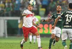 Con Paolo Guerrero, Internacional perdió 1-0 ante Palmeiras por la Copa de Brasil