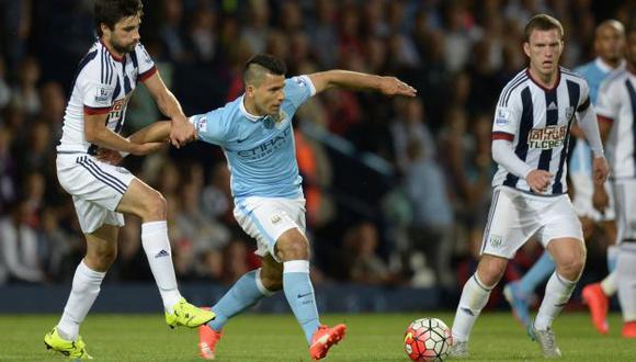 Manchester City debutó con goleada (3-0) ante el West Bromwich. (AFP)