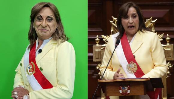 Carlos Álvarez se convertirá en ‘Tina Volarte’ y lanza parodia de la juramentación de la la presidenta. (Foto: Willax TV/GEC)