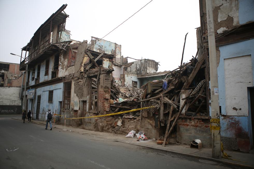 Punto crítico. Casonas de Barrios Altos, en el Cercado de Lima, están en pésimas condiciones.