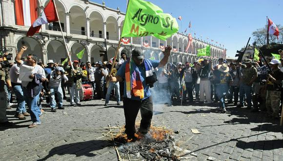 El otorgamiento de la licencia de construcción para el proyecto Tía María generó múltiples protestas en la región Arequipa. (Foto: GEC)