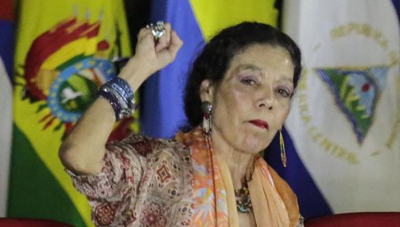 Rosario Murillo, la vicepresidenta de Nicaragua y esposa del mandatario Daniel Ortega. (Foto: AFP)