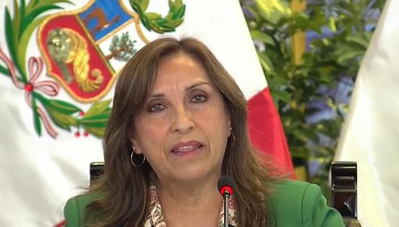 Dina Boluarte enfrenta también una denuncia constitucional por los fallecidos en las protestas tras el golpe de Estado de Pedro Castillo.  (Foto: TV Perú)