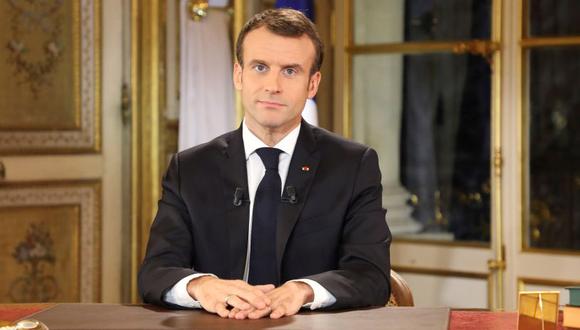 El presidente de Francia, Emmanuel Macron, se dirigió a la Nación tras una semana de intensas protestas en su país. (Foto: EFE).