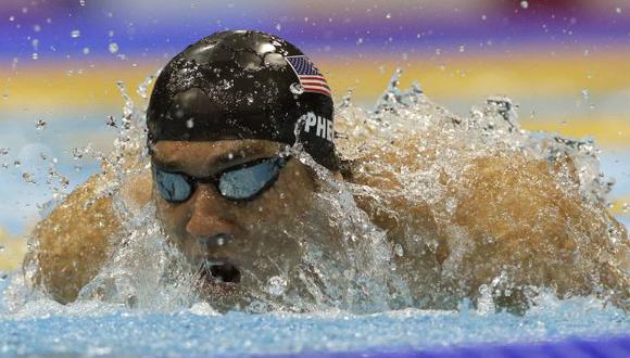 AQUAMAN.  Phelps fue el último relevo. (AP)