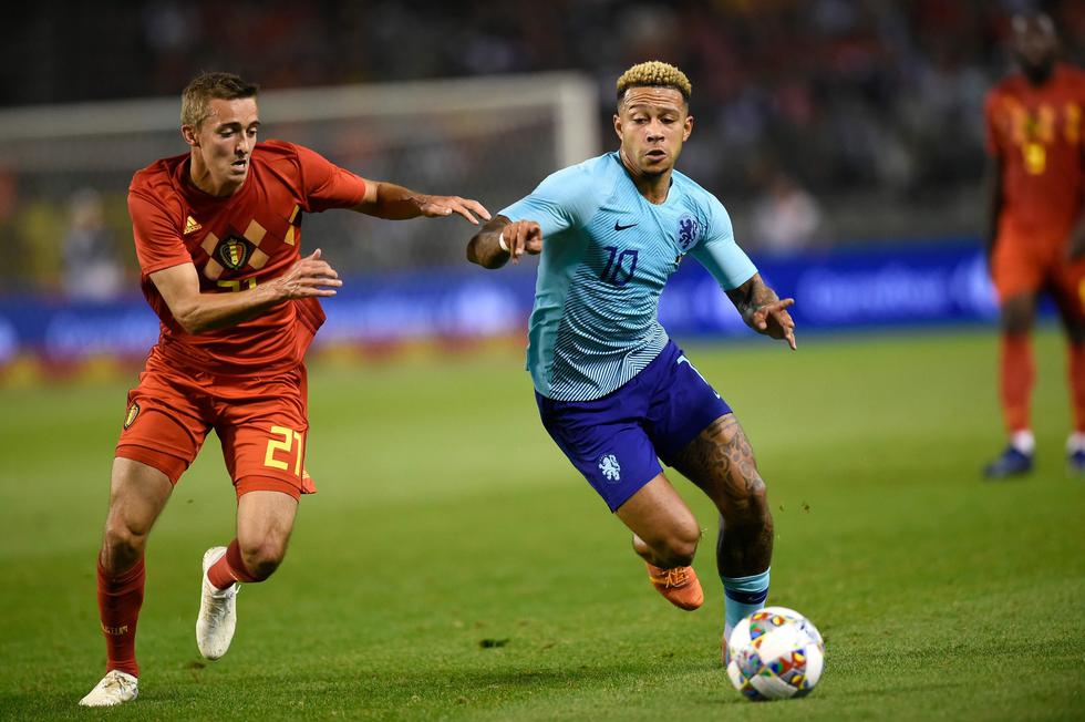 Holanda y Bélgica igualaron 1-1 en amistoso internacional. (AFP)