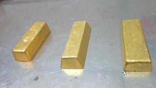 Recuperan tres barras de oro valorizadas en más de un millón de dólares
