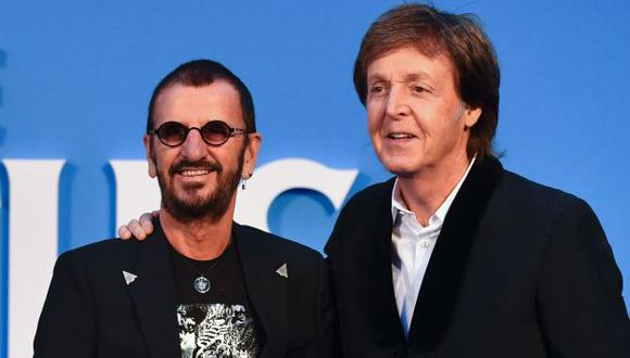 Ringo Starr y Paul McCartney grabarán un nuevo tema. (AFP)