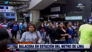 Metro de Lima: Balacera desató el pánico y la angustia entre usuarios del servicio [Video]