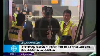 Jefferson Farfán llegó a Lima tras quedar fuera de la Copa América [VIDEO]