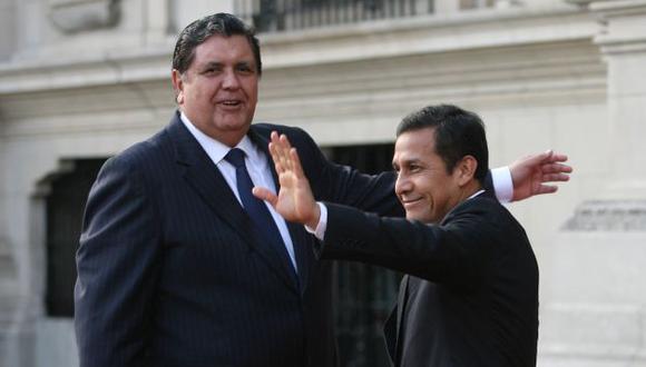 CITA EN PALACIO. En aquel encuentro, Humala y García limaron asperezas luego de la dura campaña electoral. (Luis Gonzáles)