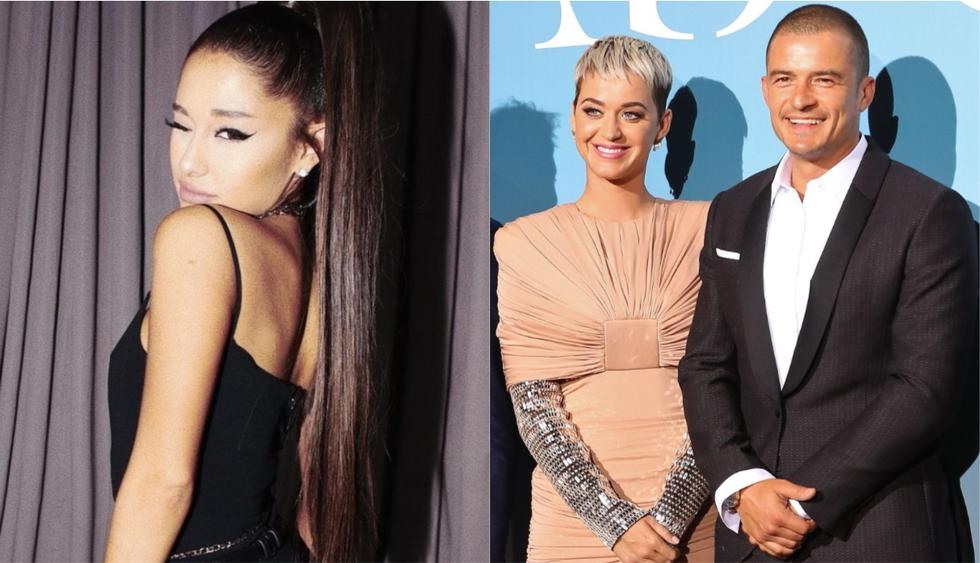 Ariana Grande y el notable gesto que tuvo con Katy Perry y Orlando Bloom. (Foto: Instagram/AFP)