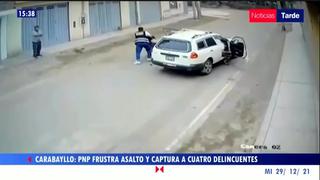 Capturan a balazos a cuatro ladrones que intentaron robar un auto en Carabayllo