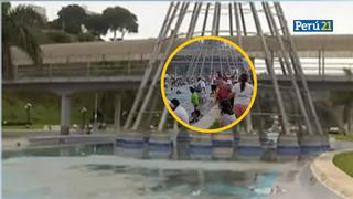 Chorrillos: Autoridades drenan pileta de Agua Dulce para que bañistas no la usen como piscina [VIDEO]