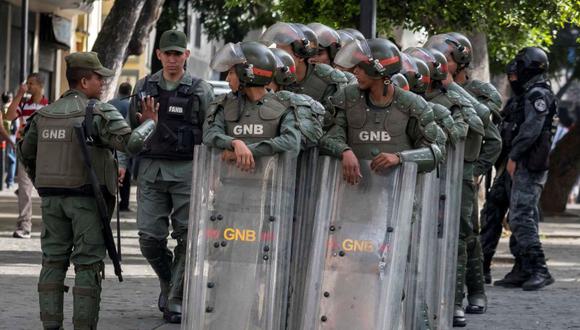 Venezuela: Fuerte presencia policial en Asamblea Nacional por alerta de bomba. (EFE)