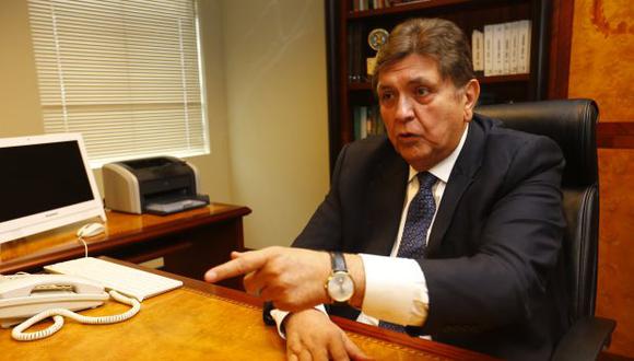 El ex jefe de Estado García es investigado por el presunto delito de lavado de activos. (USI)