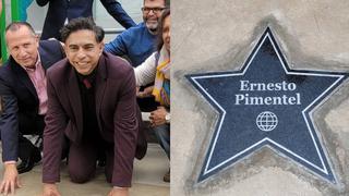 Ernesto Pimentel ya tiene su estrella en el paseo de la fama de América Televisión 