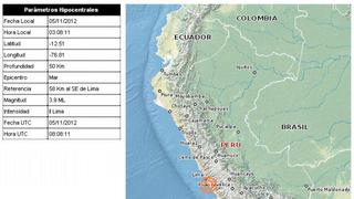 Un nuevo temblor se registró Lima esta madrugada: es el sétimo en cinco días