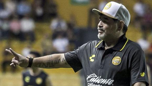 Diego Maradona es entrenador de Dorados de Sinaloa desde septiembre pasado. (Foto: AFP)