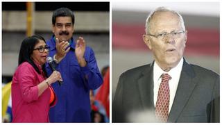 La ex canciller de Venezuela Delcy Rodríguez celebra la renuncia de PPK
