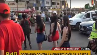 San Juan de Miraflores: intervienen a meretrices tras protestas de vecinos contra prostitución callejera