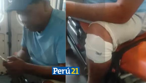 Filtran video del alcalde Rennan Espinoza dentro de la ambulancia tras accidente. (Captura / Latina)