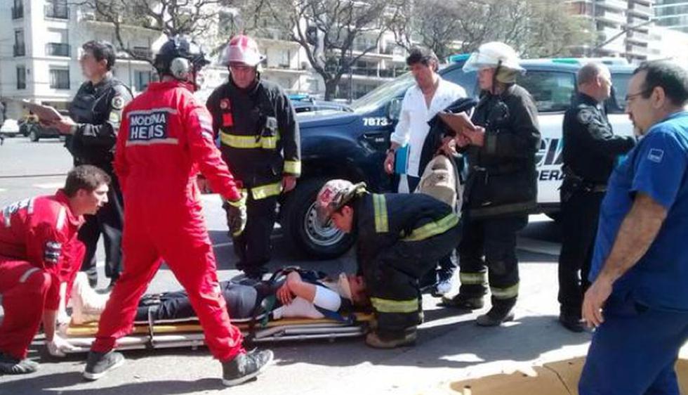 Iván Zambrano sufrió un accidente de tránsito en Argentina. (@alexisnaon)