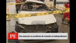 Independencia: Tres muertos y al menos 7 heridos dejó choque de combi y camioneta [Video]