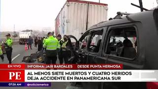 Accidente en la Panamericana Sur: siete miembros de una familia fallecen en Punta Hermosa | VIDEO