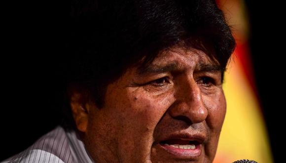 Evo Morales “usurpa funciones” por inaugurar obra vía telefónica desde Argentina. (AFP)
