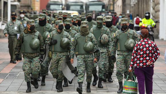 Miembros de las Fuerzas Armadas  (CRISTINA VEGA RHOR / AFP).