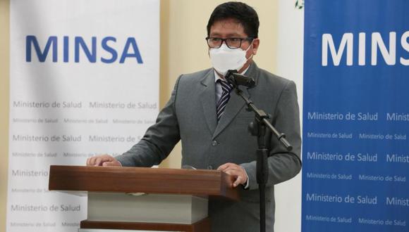 El ministro de Salud se pronunció sobre la aplicación de 100 microgramos de la vacuna Moderna. Foto: Andina