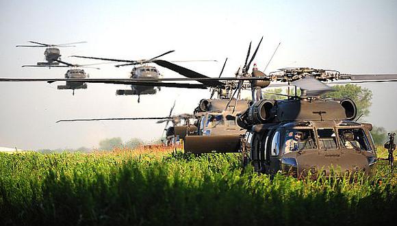 Helicóptero Black Hawk de EEUU en Afganistán. (AP)