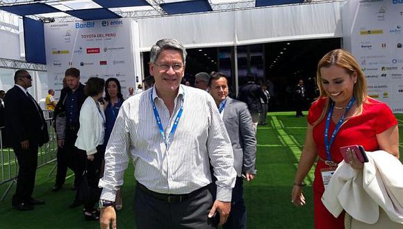 Presidente de Confiep, Martín Pérez, respalda a Jaime Saavedra. (Carlos Castillo/Perú21)