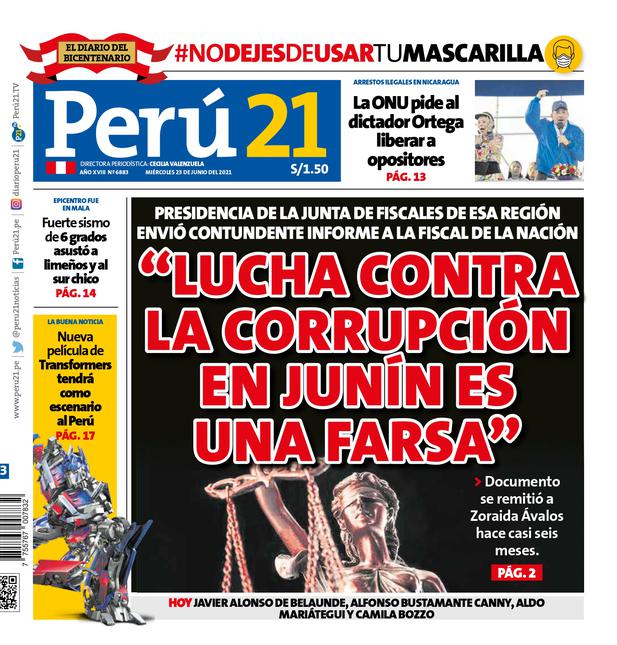"Lucha contra la corrupción en Junín es una farsa".