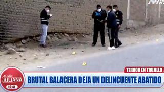 Delincuente murió en enfrentamiento a balazos con la Policía tras asaltar en Trujillo